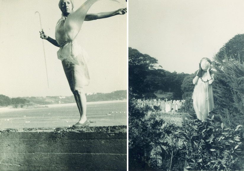 Left and Right Left Claude Cahun and Marcel Moore - Untitled. 