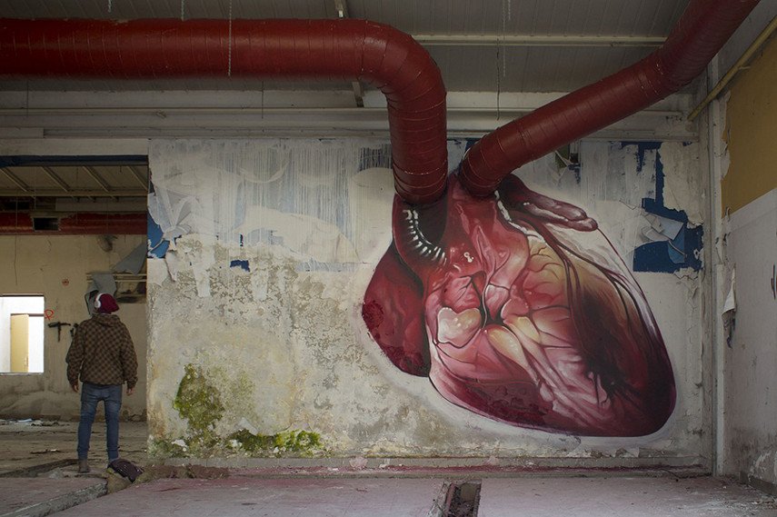 Lonac new mural piece depicts heart store