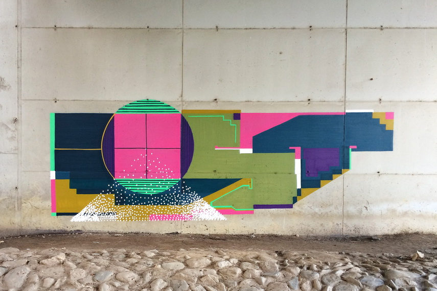 His outstanding street artwork is formed out of various elements and references from art history