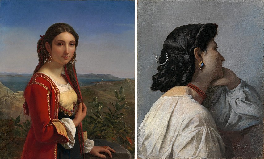 Louis-Léopold Robert - Mädchen von Procida, 1822, Anselm Feuerbach - Iphigenie, 1870