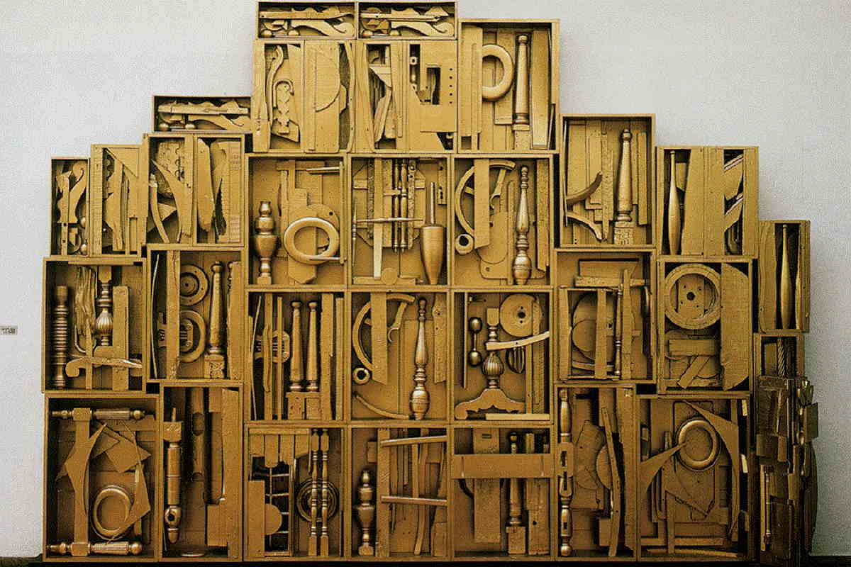 The History Of Wood Carving In Art Widewalls   Louise Nevelson Untitled. Image Via Pintrest.com  