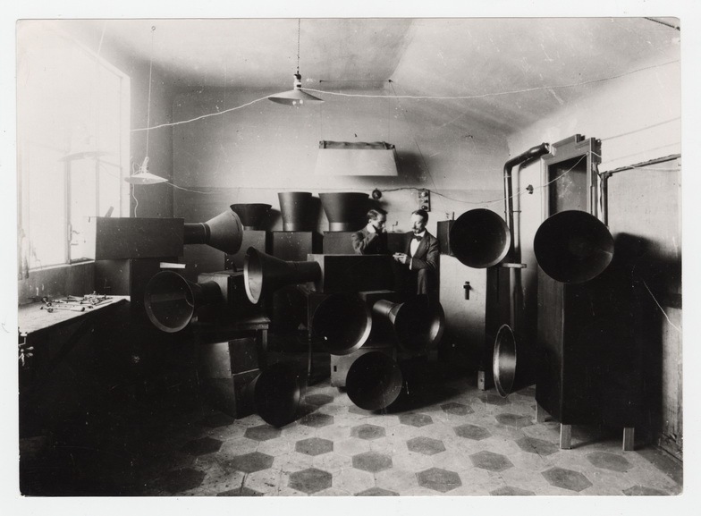 Luigi Russolo and Ugo Piatti with Intonarumori