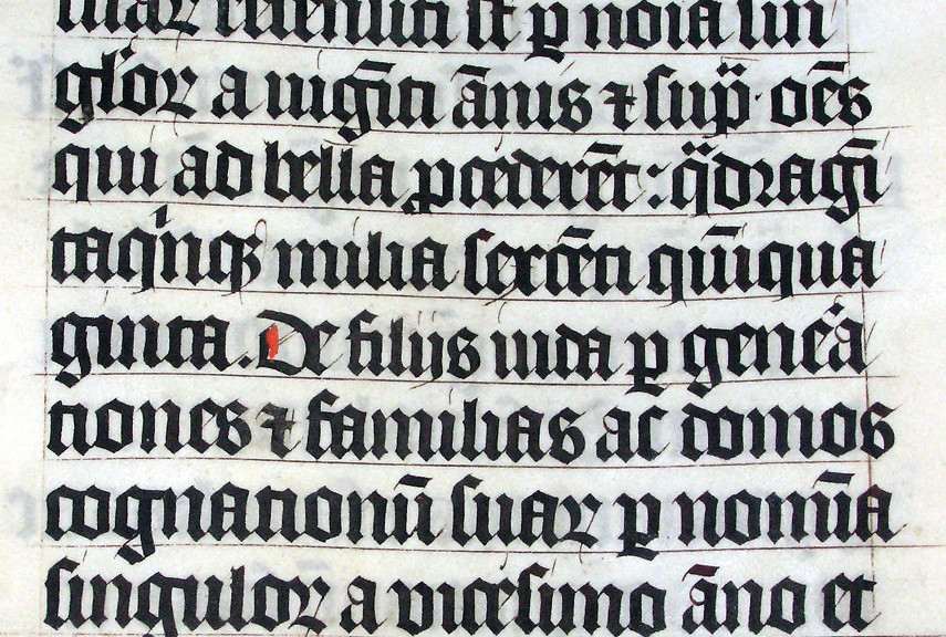 how to define calligraphy in Malmesbury Bible - Image via wikimediaorg