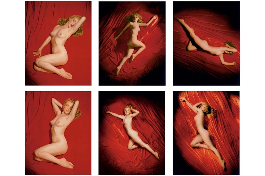 Marilyn Monroe nude photos were featured in the Playboy calendar