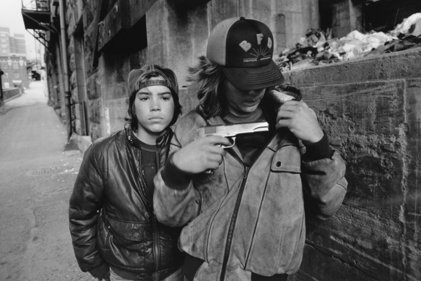 Marry Ellen Mark - Rat and Mike with a Gun, 1983, courtesy of Howard Greenberg Gallery mary life world tiny mary mary facebook