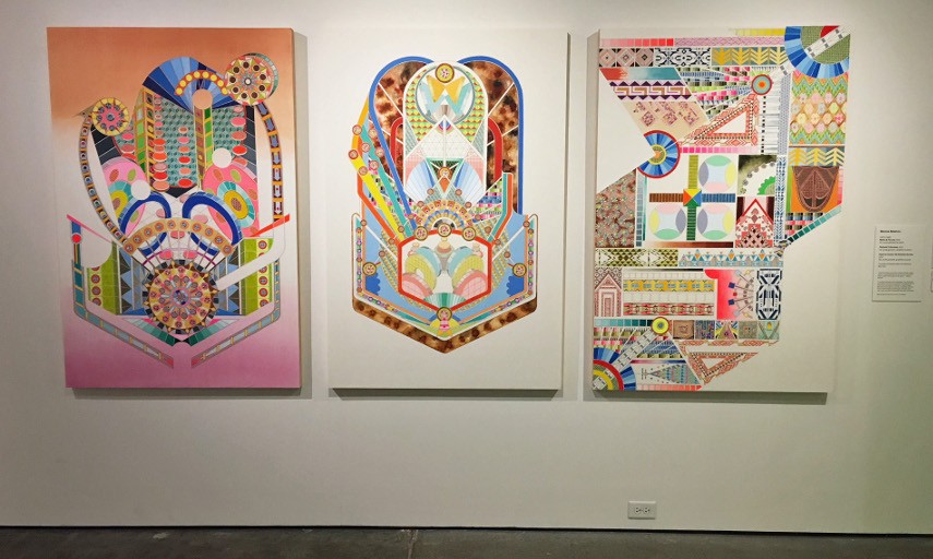 Melissa Manfull, (L to R) Rising & Falling, Prisoner's Dilemma, Point of Choice No Possible Action