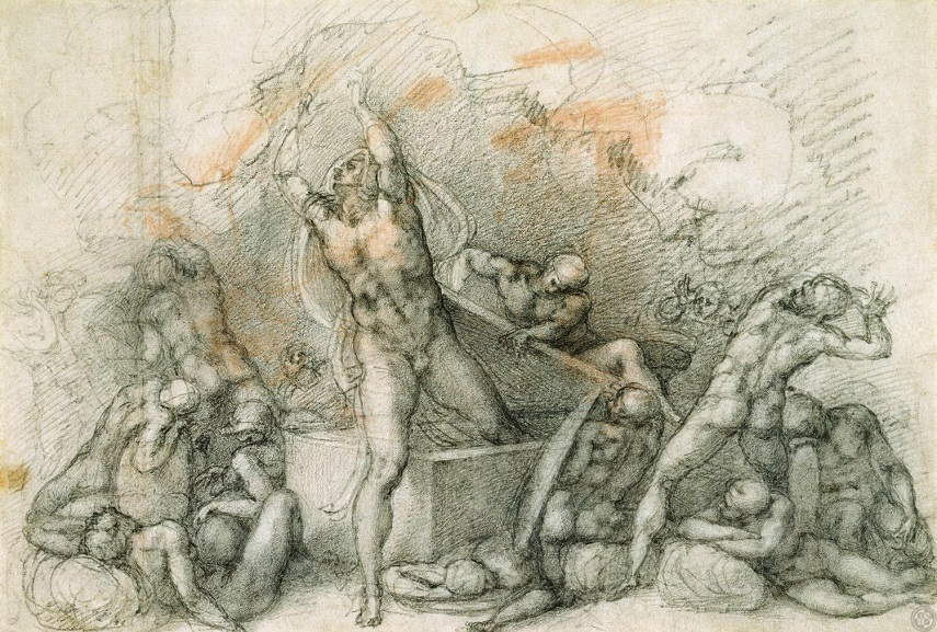 Michelangelo Buonarroti - The Resurrection, 1532. Image via static1.squarespece.com