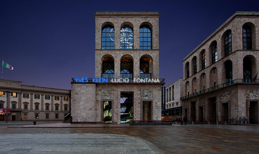 Le Museo del Novecento de Milan, qui abrite l'art italien du 20e siècle. Image via gdapress.it