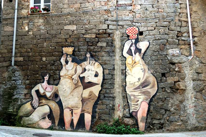sardinia, mural, graffiti art