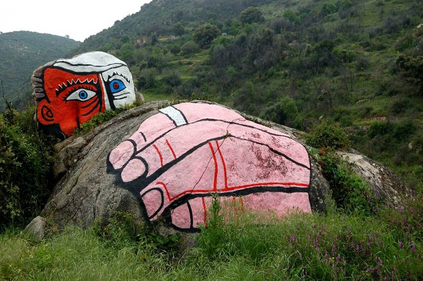sardinia, mural, graffiti art