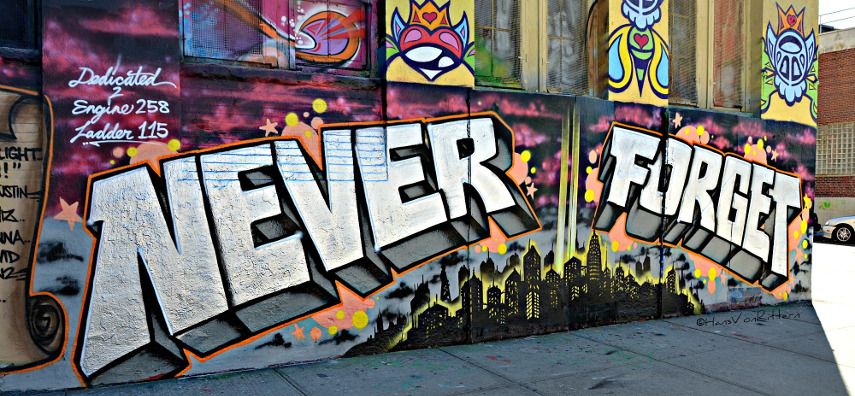 Never Forget - Image via newyorkcityinthewitofaneye.com
