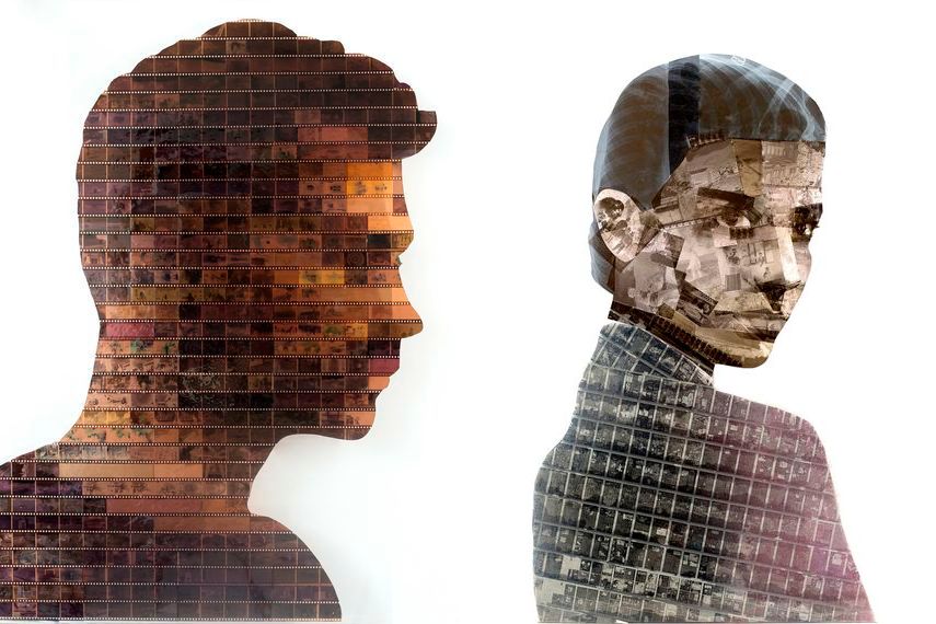 Nick Gentry - Capture, 2014 (Left) / Metropolis, 2014 (Right)