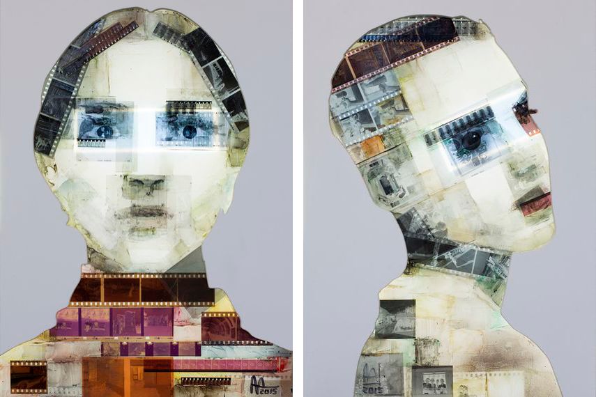 Nick Gentry - Mask, 2015 (Left) / Watch, 2015 (Right)