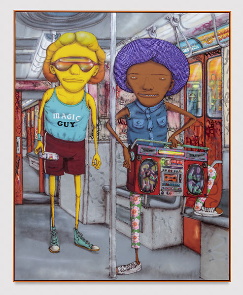 OSGEMEOS - The layup afternoon train, 2017