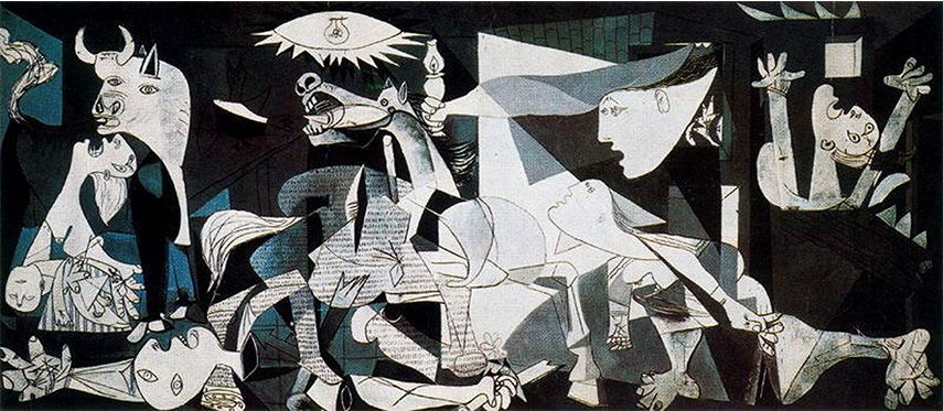 Pablo Picasso - Guernica, 1937 can be seen as one of the most important political art pieces in the history