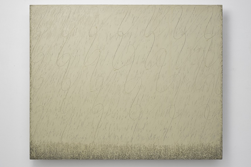 Park Seo-Bo – Ecriture No. 3-78, 1978, pencil, oil on canvas, 130 x 162 cm