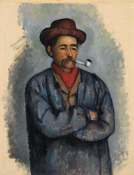 Cezanne - Man with a Pipe Study for The Card Players