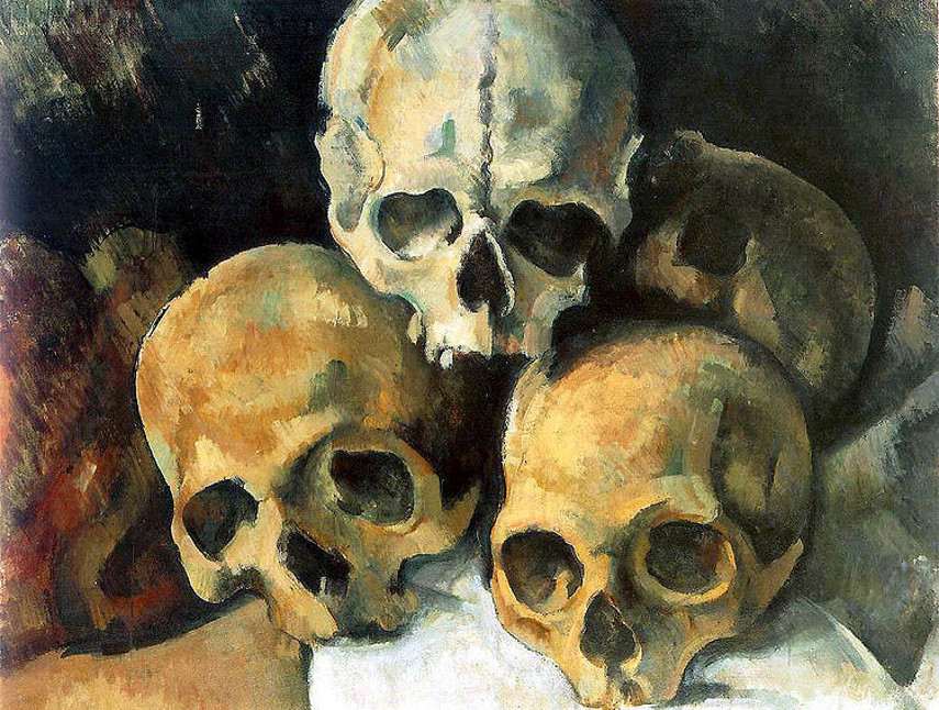Paul Cézanne - Pyramid of Skulls, 1901