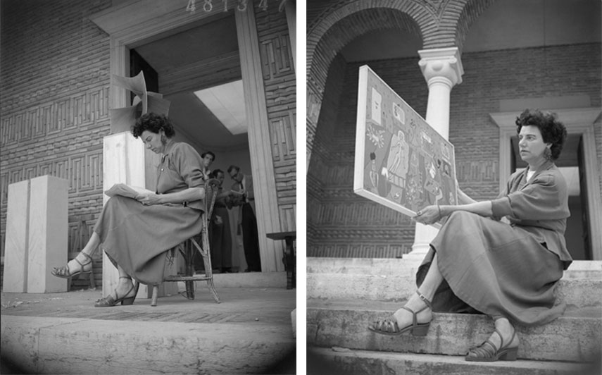 Peggy Guggenheim at Greek pavilion Venice Biennale