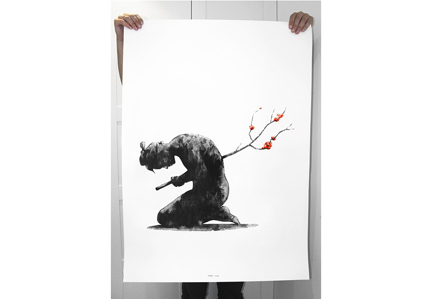 Street art print