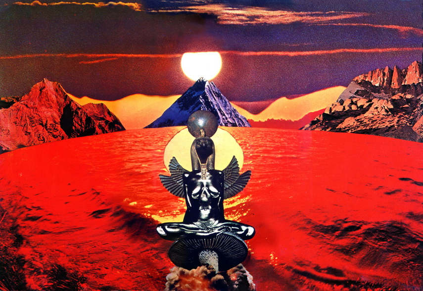 The original photo and collage from 1970 is regular view on exhibition new york gallery