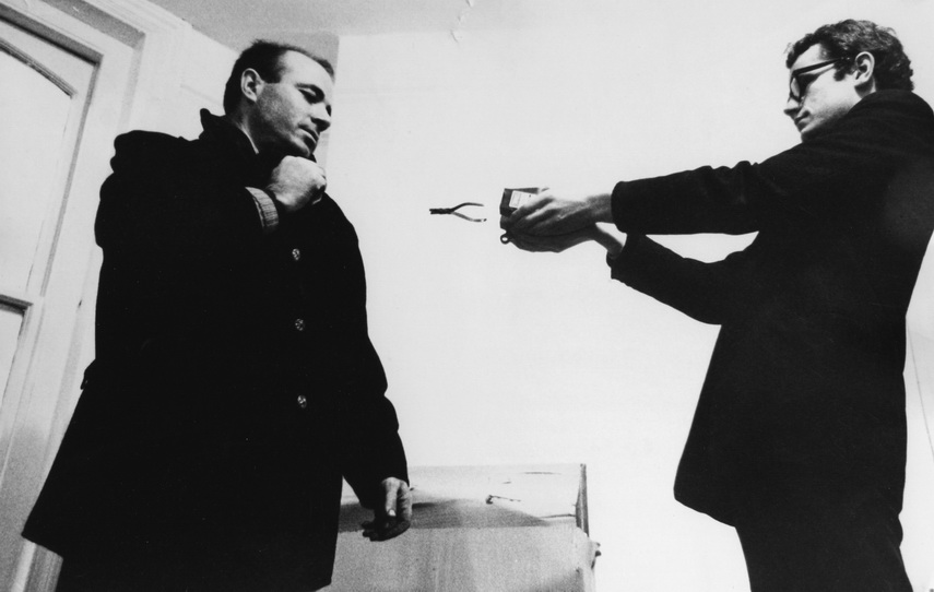 Photograph of Takis and Guy Brett