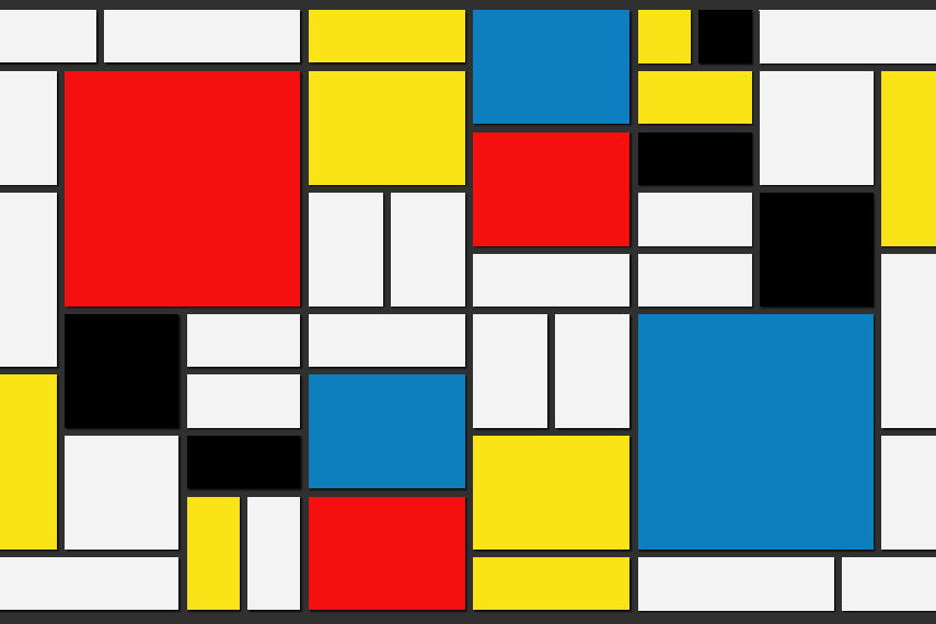 Piet Mondrian - An untitled composition.