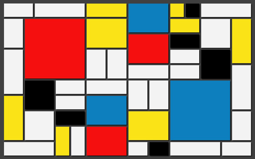 Piet Mondrian - Composition with Yellow, Blue, and Red (1937-42), via lisahatscher.wordpress