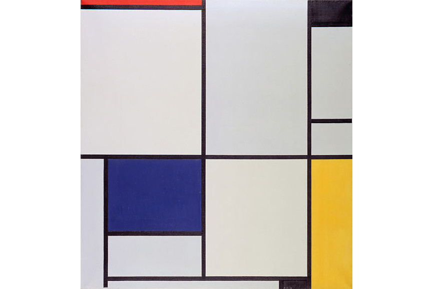 Famous Abstract Paintings You Need To Know Widewalls   Piet Mondrian Tabeu 1detail 