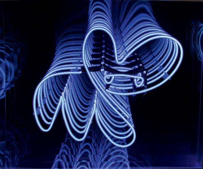 Pure Evil - Infinite Neon Box - Blue Bunny, 2013 (71x 81 x 9 cm)