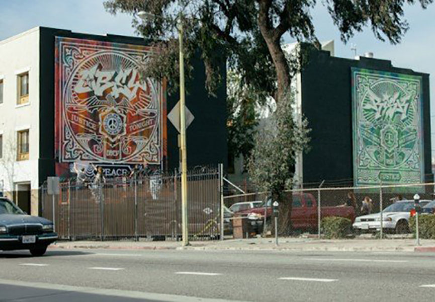 RISK x OBEY – LA’s first Legal Mural | Widewalls