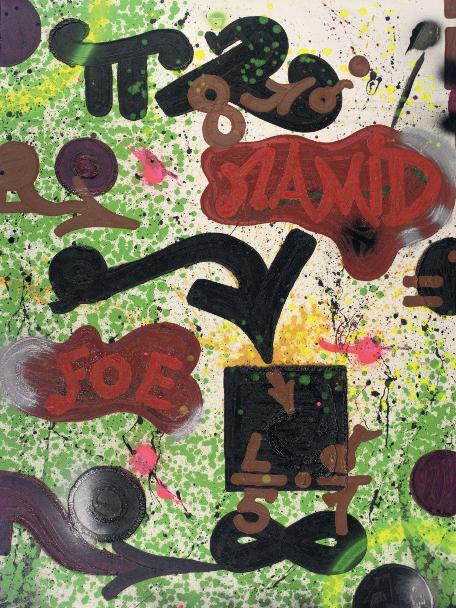 Rammellzee - Equation Note ! Namid Foe, Rare Square, 1986 (121,5 x 92 cm)
