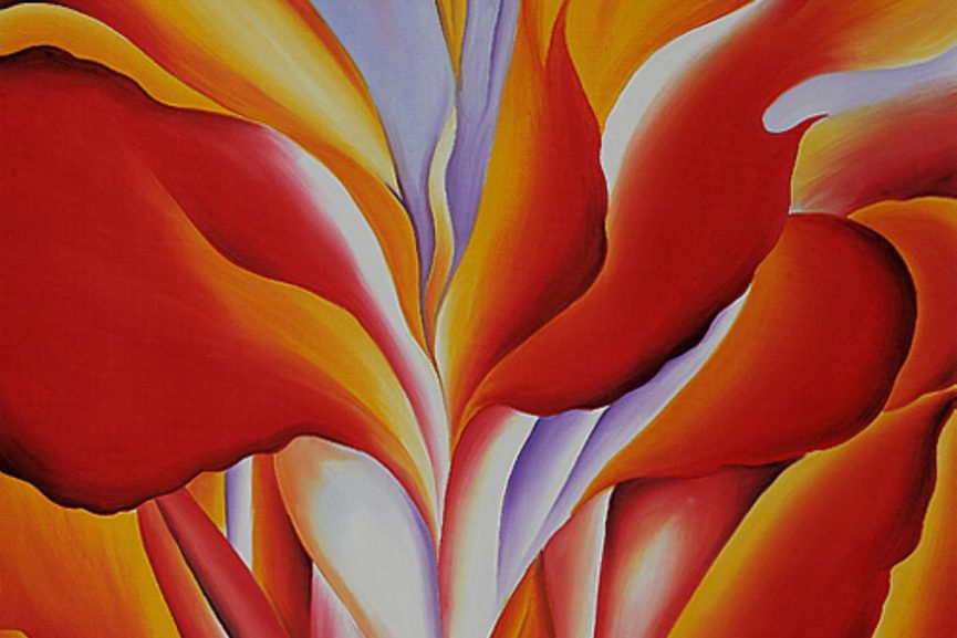 The Most Sensual Georgia O'Keeffe Flowers on Canvas ...