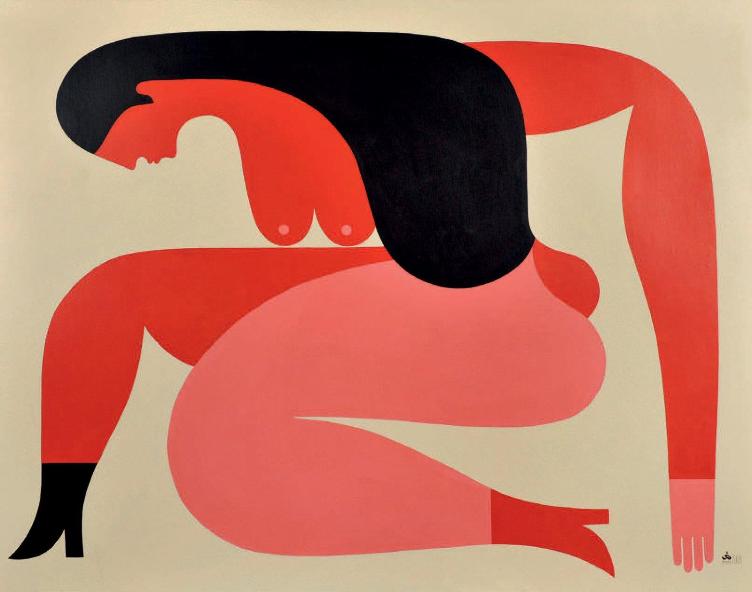 Remed - Nue Rouge, 2008 (111 x 141 cm)