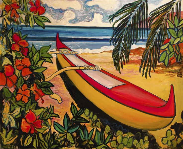 Hawaiian Art Before And After James Cook Widewalls   Rik Fitch Outrigger Via Trbimg Com 