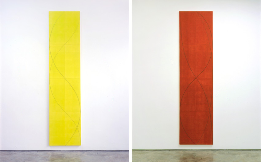 Robert Mangold - Column Painting 19, Version 2, 2004 - Column Painting 20, 2004, exhibitions of works and paintings on paper were held at the american museum in new york, privacy terms use