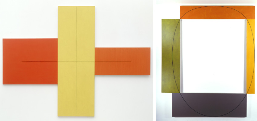 Robert Mangold - X Withing X (Red, Yellow, Orange), 1981 - Four Color Frame Painting No. 14, 1985