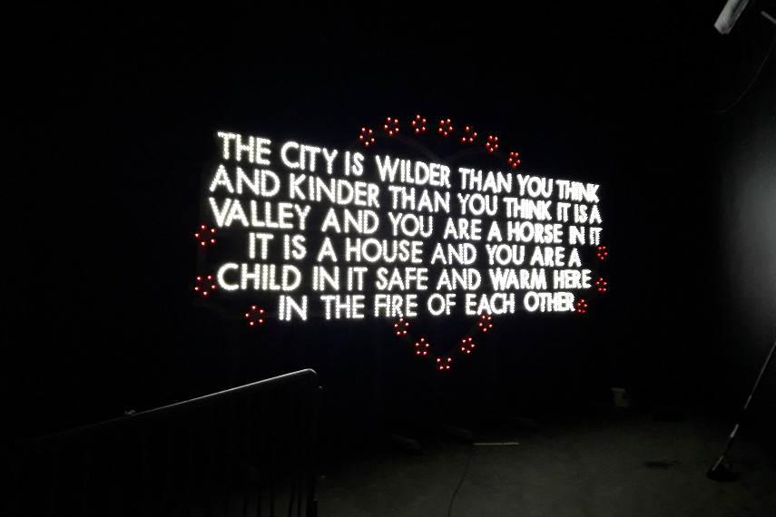 Robert Montgomery at Nuart Exhibition 2016