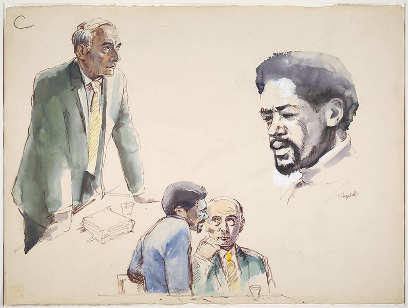 The Courtroom Sketch A Piece of History and Art  The New York Times