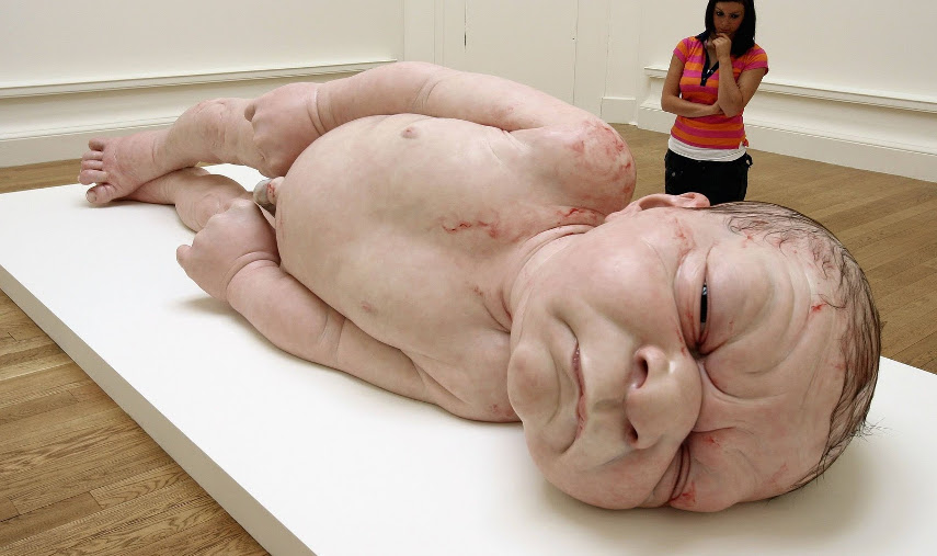 Ron Mueck's sculpture - A Girl, exhibition gives unique view of the artists practice