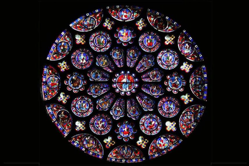 Rose glass paintings. Image via pinterest.com
