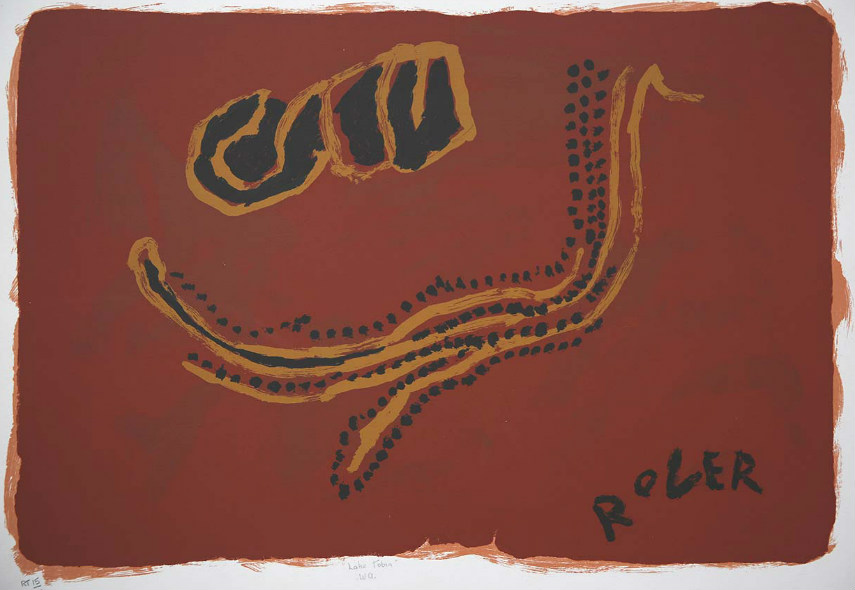 Rover Thomas - Lake Tobin gallery creek national australian artist country turkey gallery Kimberley turkey country aboriginal kimberley australia gallery creek australian artist national paintings time
