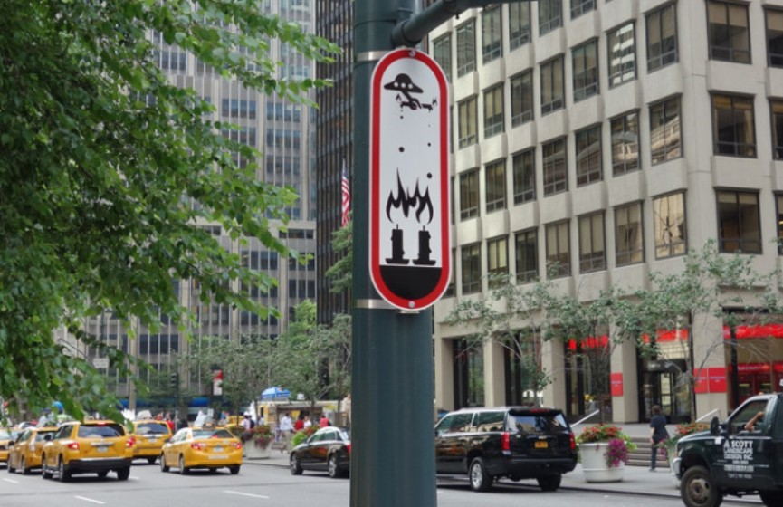 Thieves Destroy Ryan McGinness' Sign Project