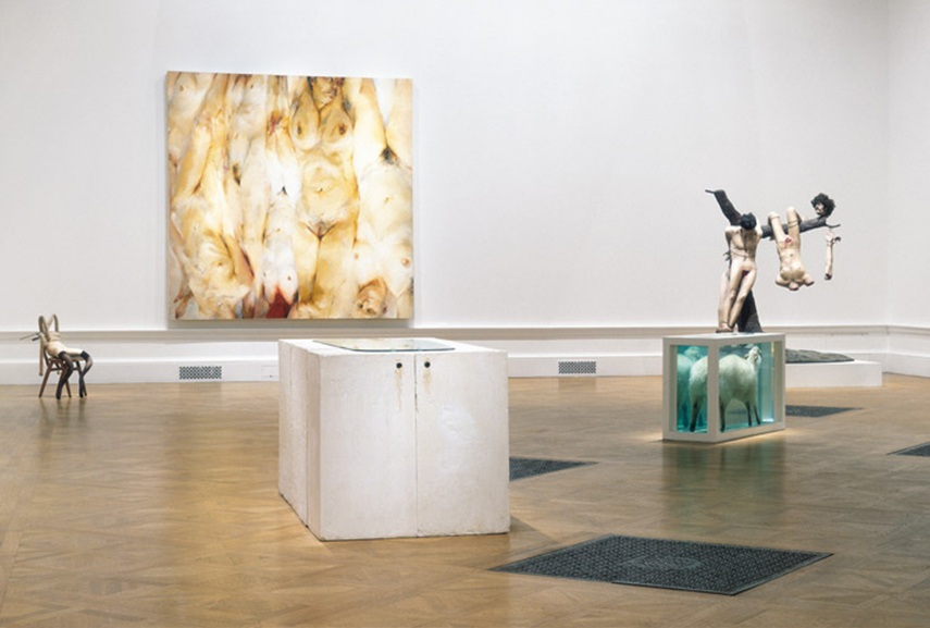 Sensation Young British Artists From The Saatchi Collection Installation View At The Royal Academy Of Arts London 1997 