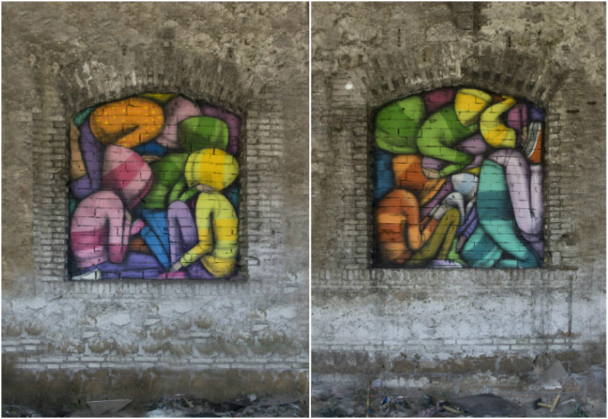 Seth - Lampedusa, 2016 (Left and Right)