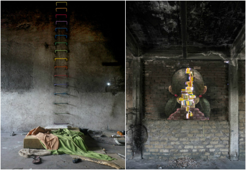Seth - Left: Ad Augusta per Angusta, 2016 / Right: Libido Scienti, 2016