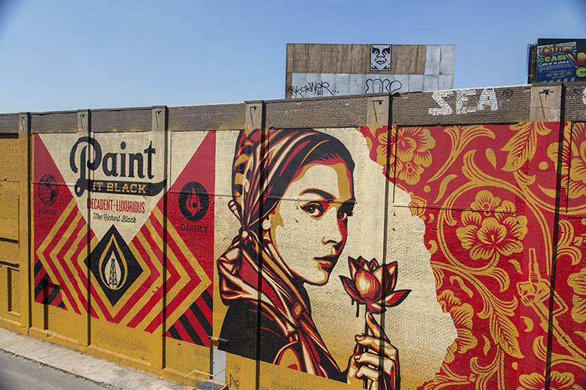 Paint It Black” a new mural by Shepard Fairey in Munich, Germany –  StreetArtNews