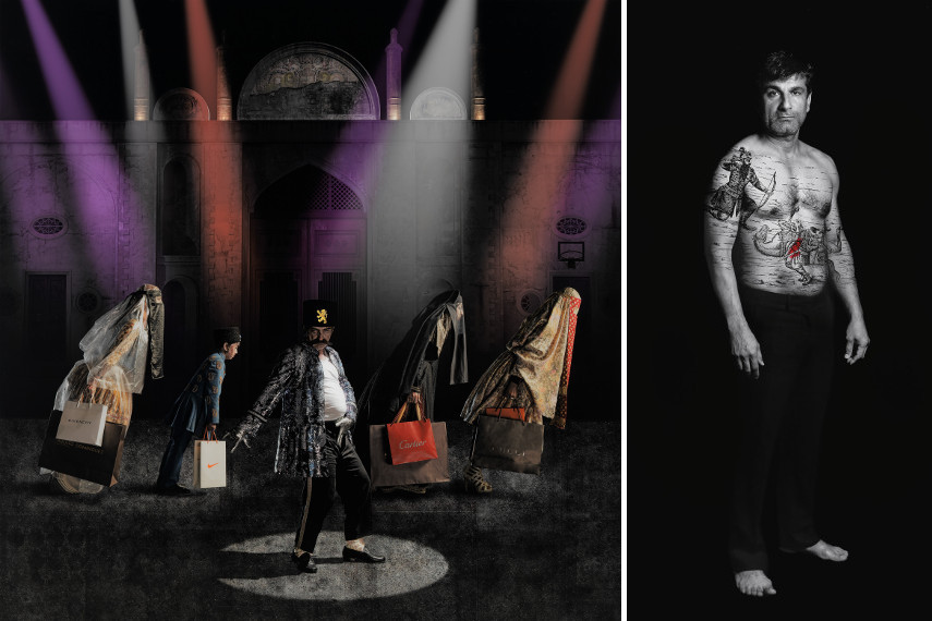 Siamak Filizadeh - Return from Europe from the series Underground, 2014 - Shirin Neshat - Amir (Villains) from the series The Book of Kings, 2012