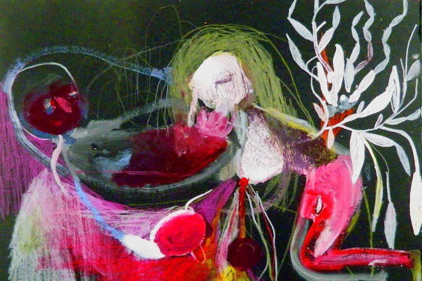 D406 is Italian exhibition space were Argiolas showed her smaller paintings in 2008, 2010 and 2011