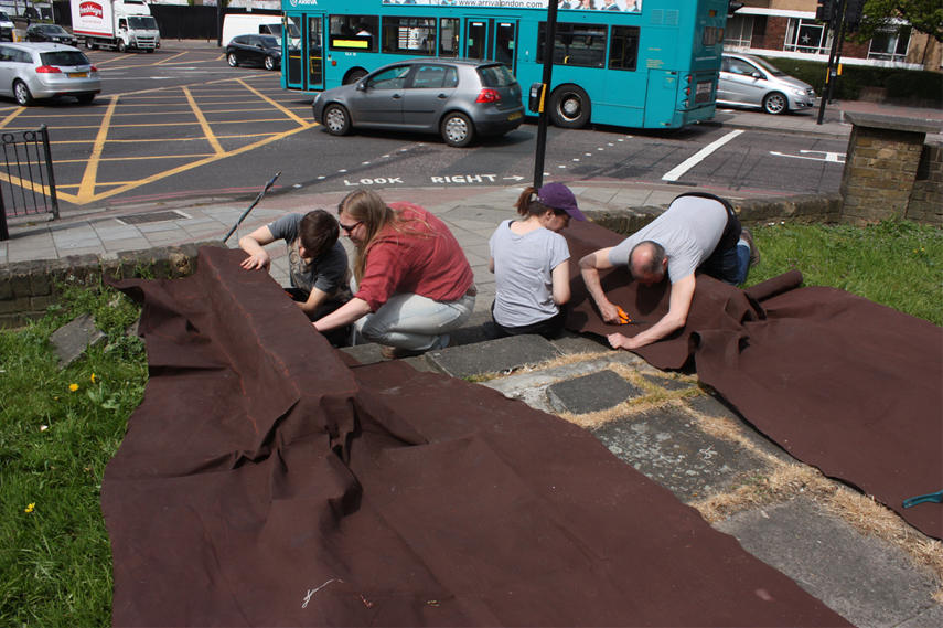 Simon Callery - Christchurch Road - Working with Students from UAL Wimbledon on Location in Streatham, London SW2